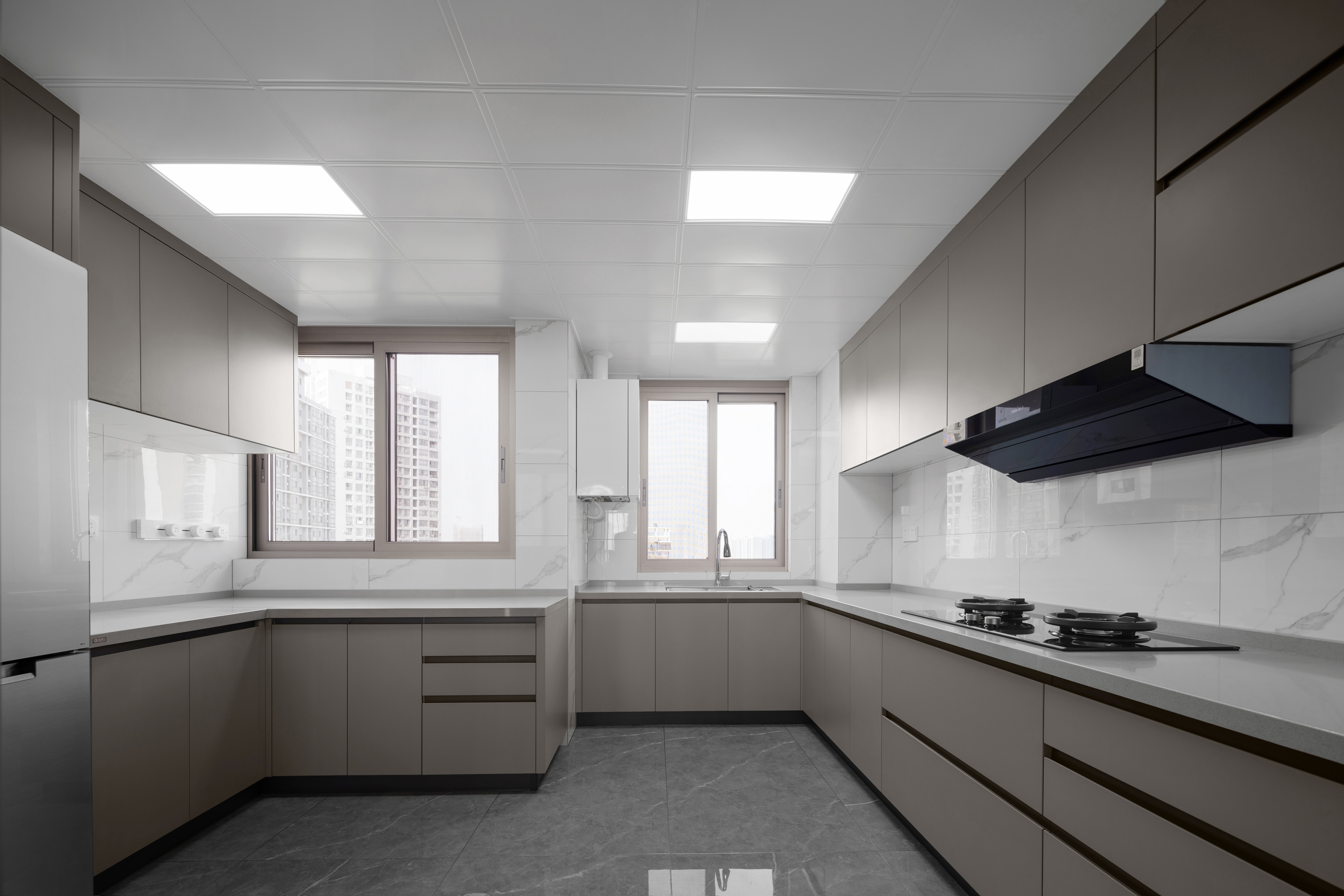 复式采光住宅 · 同堂不同层的空间艺术丨度设计机构-55