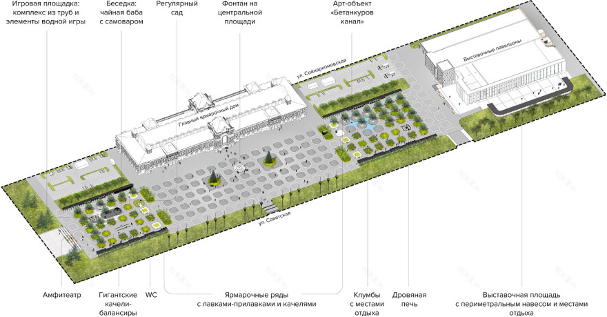 俄罗斯广场景观设计丨俄罗斯诺夫哥罗德丨Megabudka Architecture Bureau-58