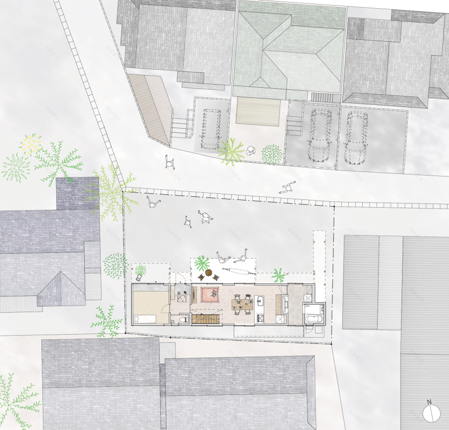 带庭院的房子丨日本丨Hidekazu Kishi Architects-29