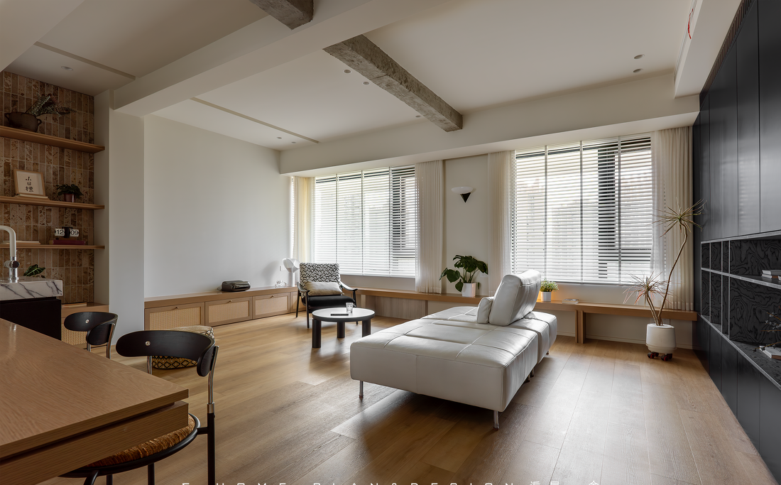 100㎡的独处自由，把三间卧室变成客餐厅-4