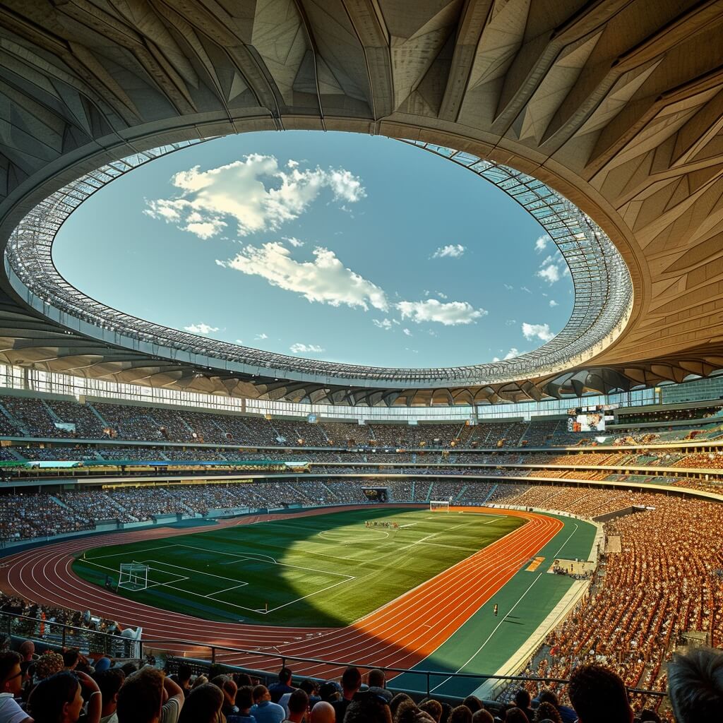 丘比内赫体育场丨卡塔尔多哈丨Green Clay Architecture-5