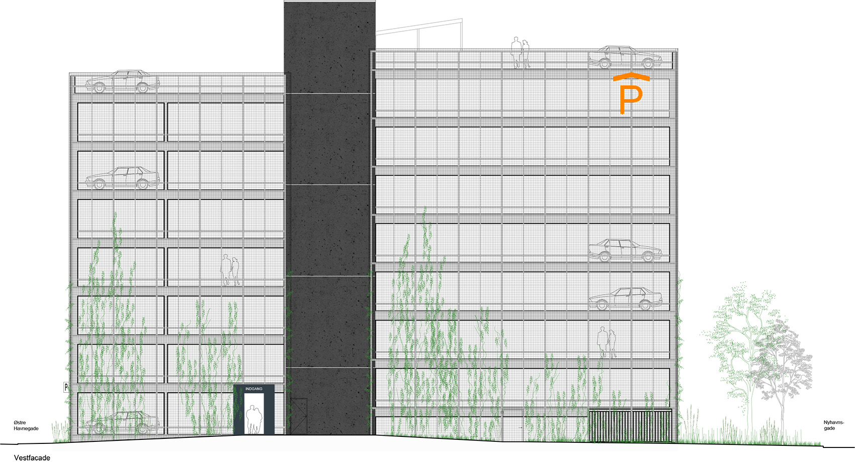 奥尔堡东港G2停车楼,丹麦 / Sangberg-46