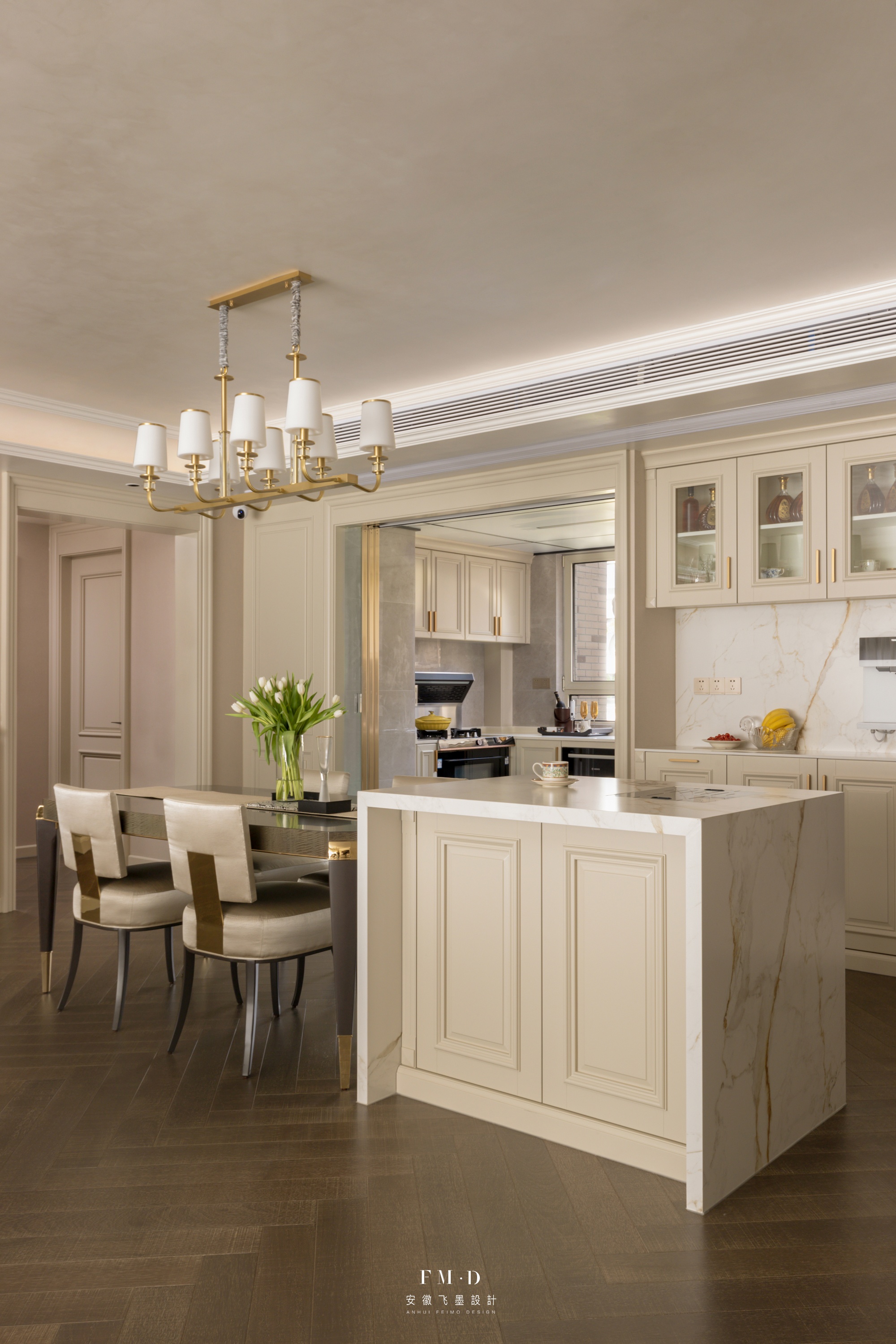 170㎡大平层美式风设计丨中国合肥丨飞墨设计组-40