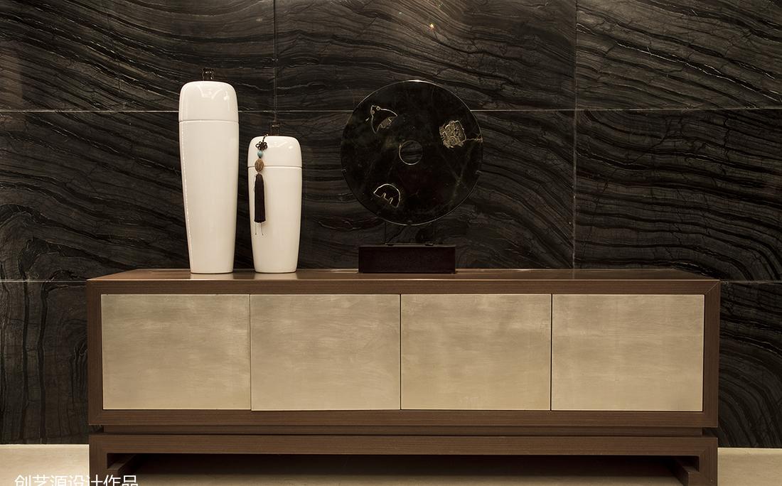 创艺源设计丨平层丨110平米拥抱生活的家——新中式三房一厅-4