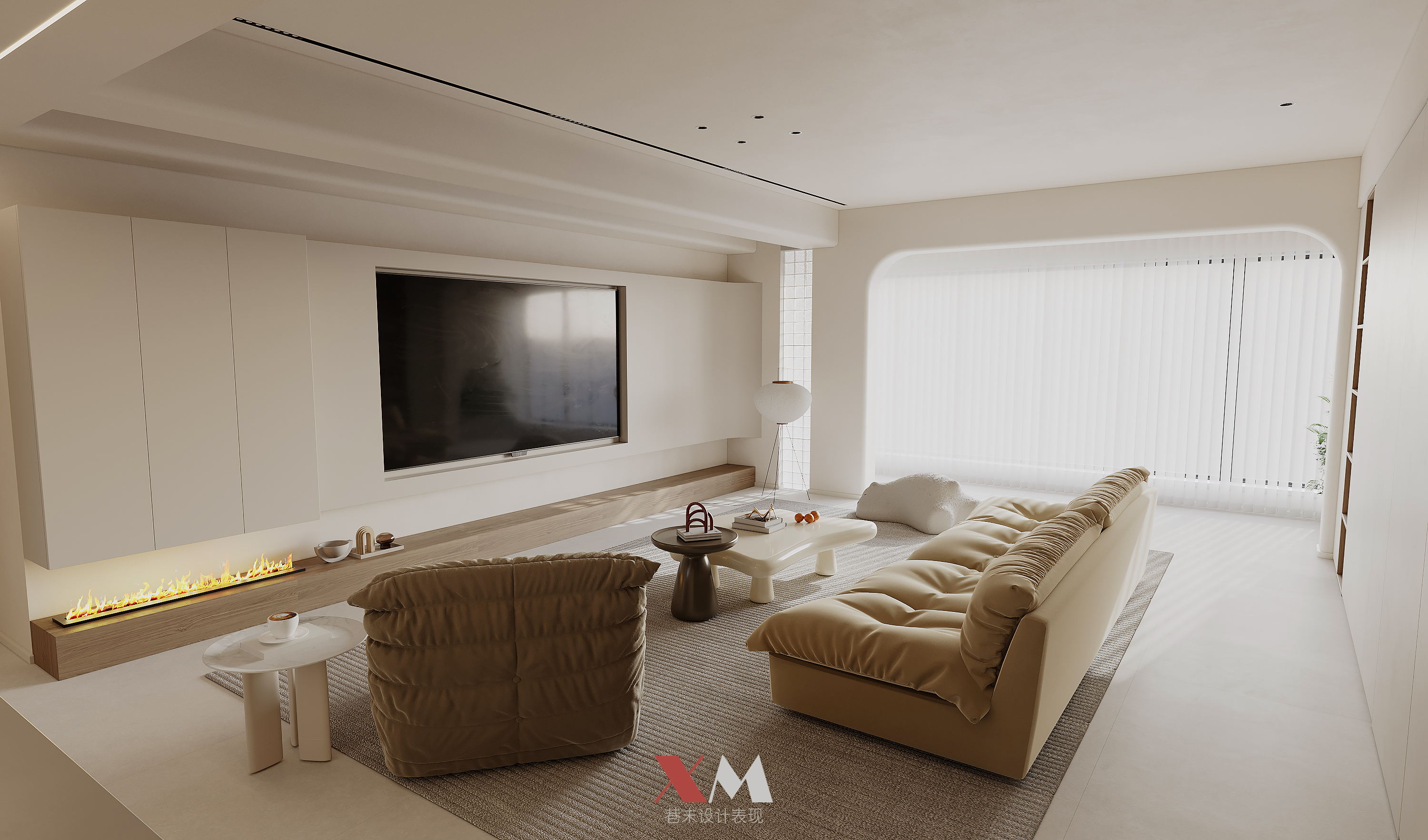 奶油风效果图表现-1