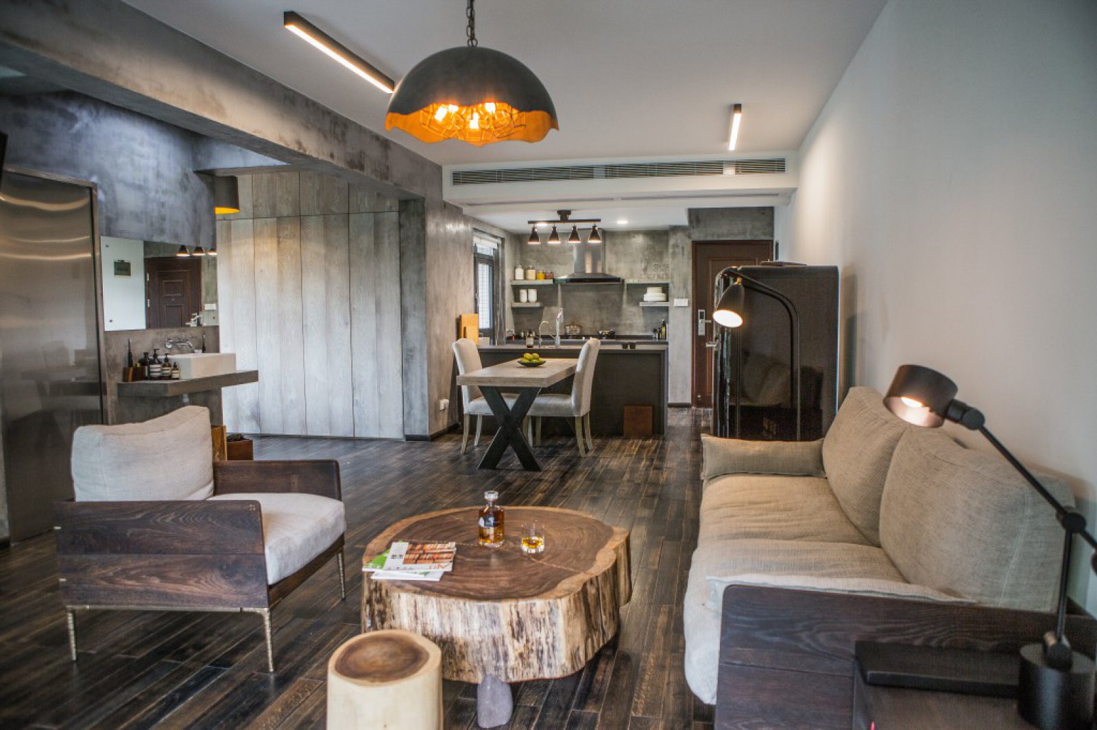 108㎡深圳鸿景翠峰住宅设计  深圳市名雕装饰设计-2