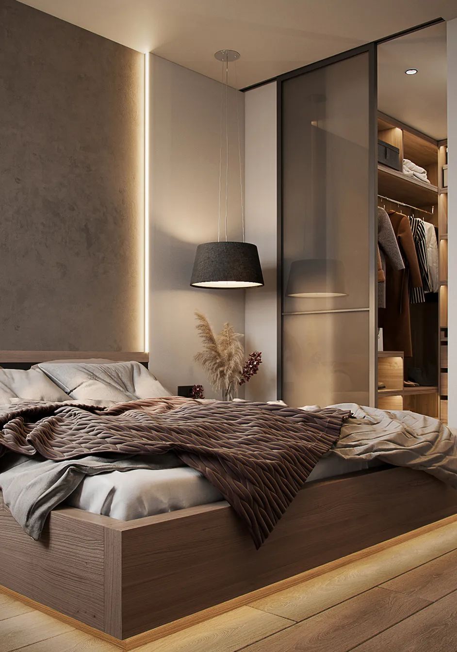 85㎡现代轻奢三居室设计丨Alexander Bocharov-65