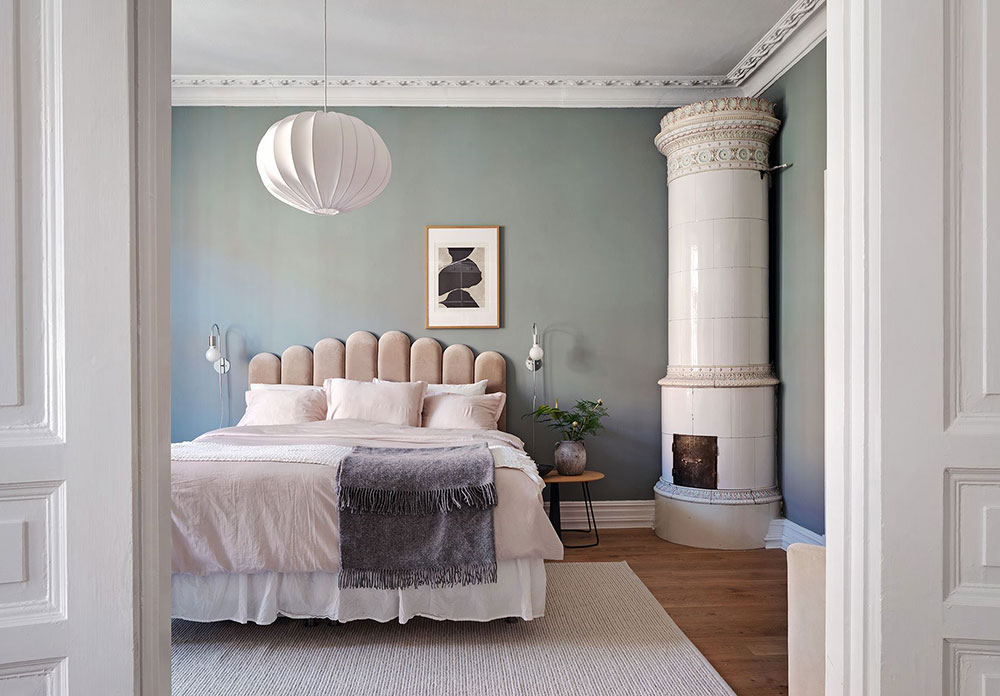 瑞典哥德堡 99 平米粉色沙发公寓设计-15