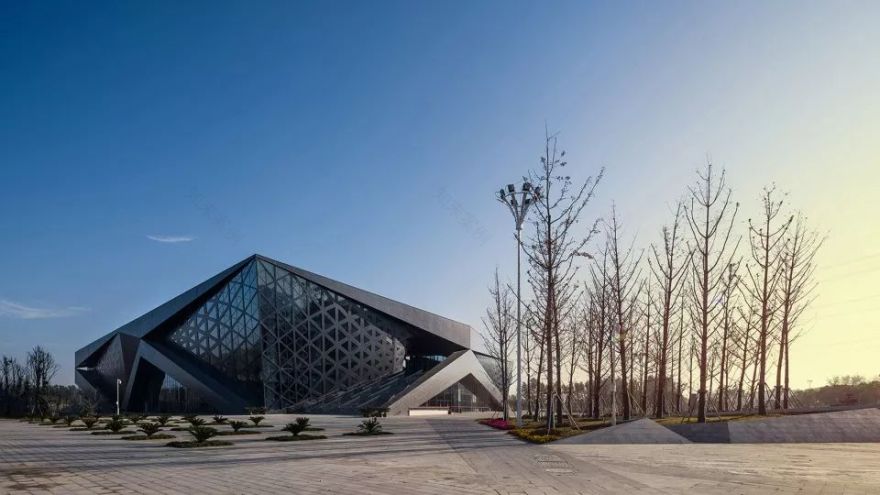 扬州南部新城体育园 | 现代建筑与传统窗花的完美融合-87
