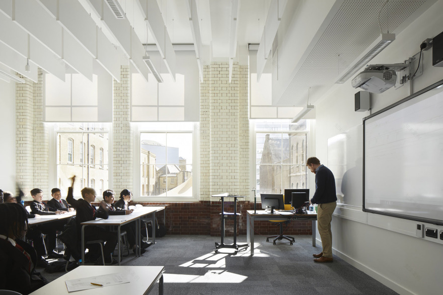 伦敦中央基金会男子学校丨英国伦敦丨HawkinsBrown-28