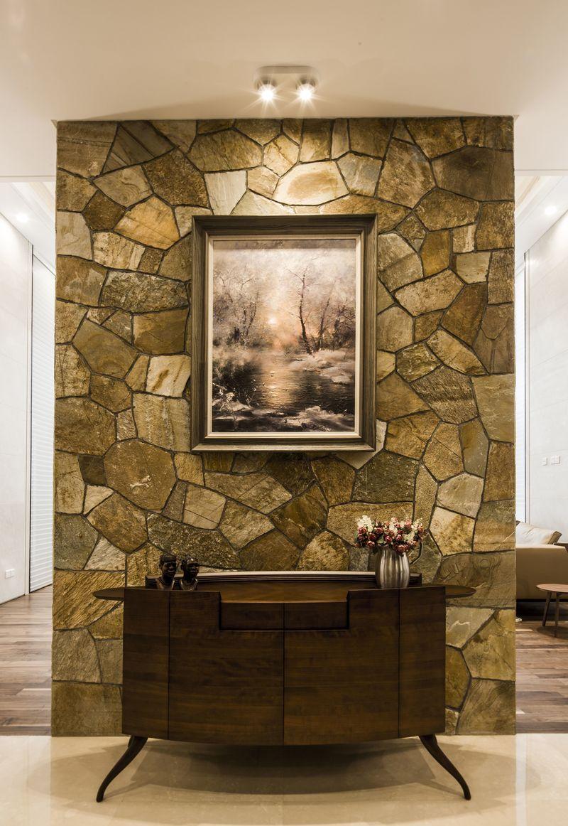 青岛海信君汇别墅 | 极简线条与原生石材的完美融合-9