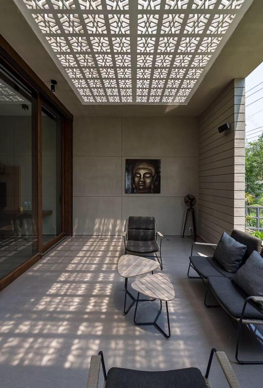 印度十八道遮屏之屋丨Sanjay Puri Architects-35