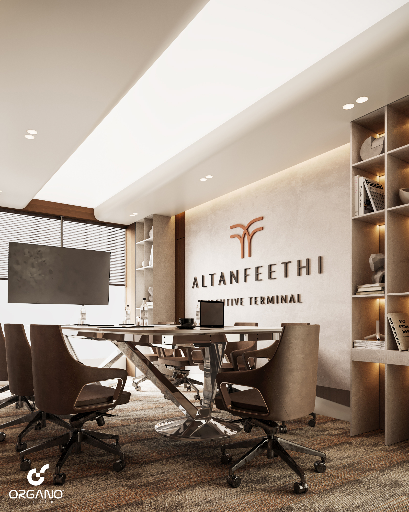 机场会议及吸烟室,女孩房设计丨沙特阿拉伯利雅得-12