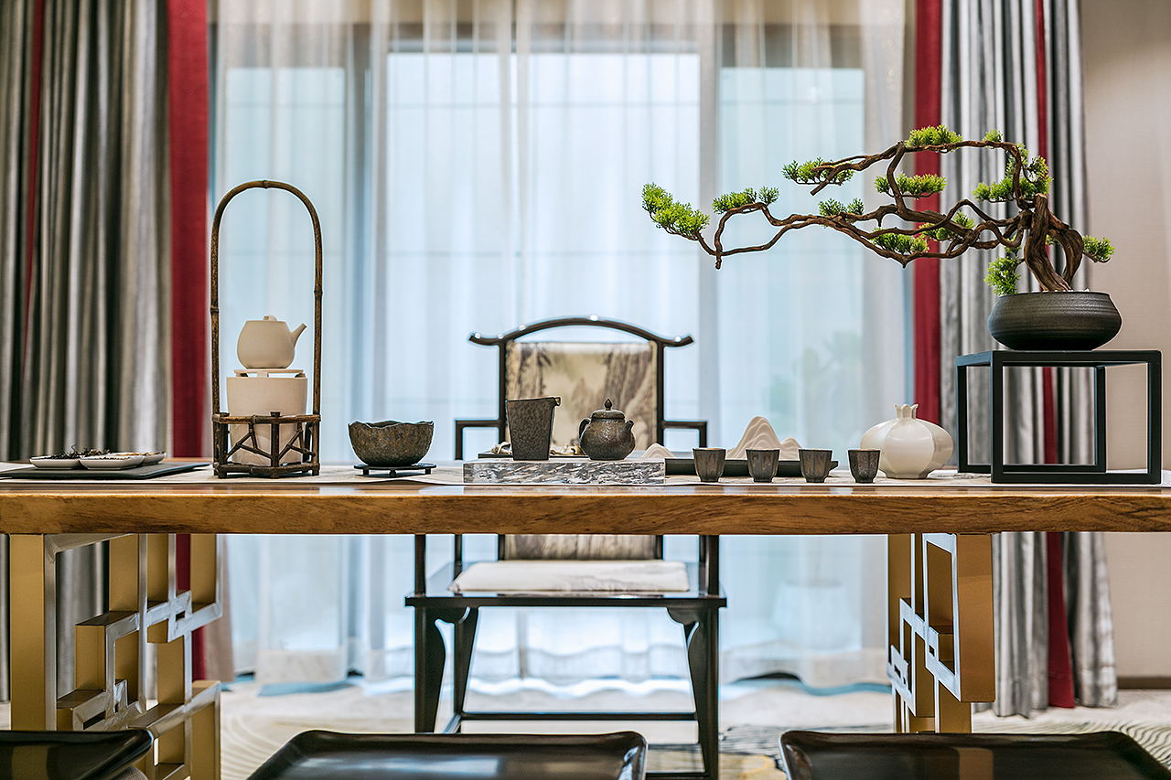 赵三雨观致设计丨奥园岳阳誉湖湾新中式别墅 | 观致装饰设计-6