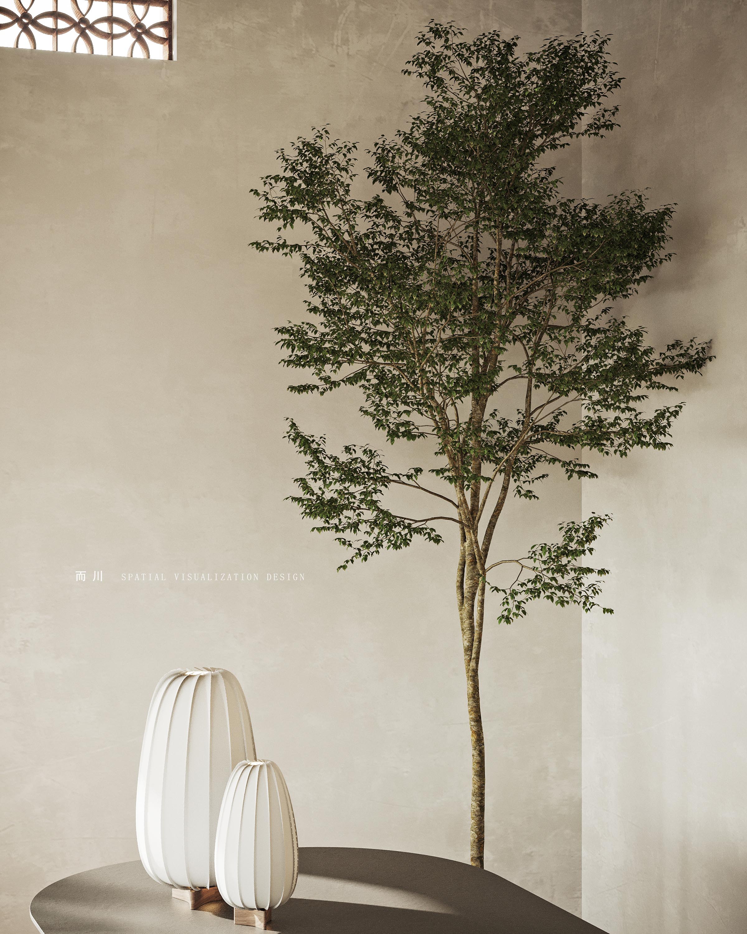 自然之美,侘寂民宿设计丨而川空间可视化工作室-16