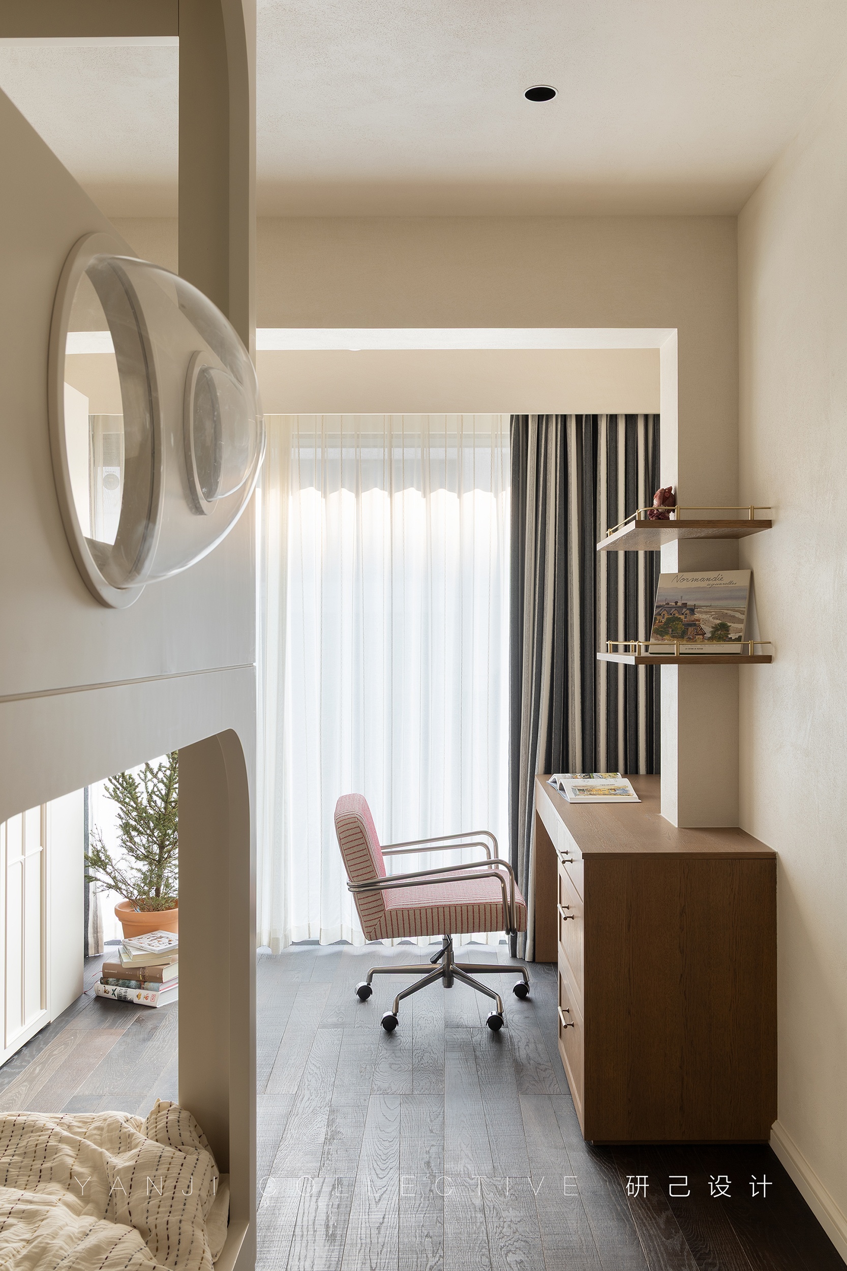 研己实景 · 当法式没有角花!143平诠释优雅质感的家丨中国北京丨研己设计-33