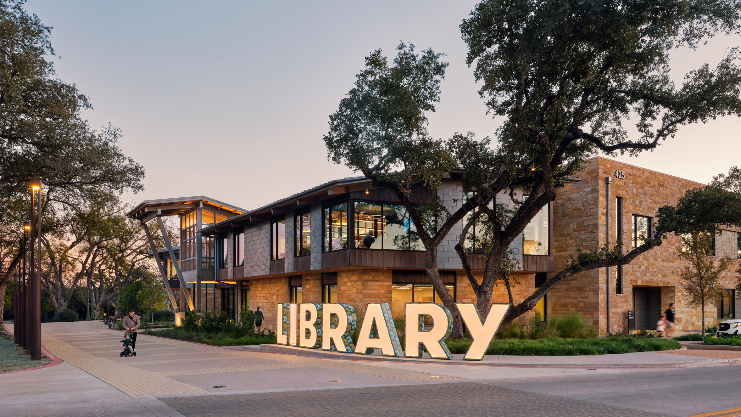 Lake Flato Architects evokes "feeling of being on a porch" at Texas library-0