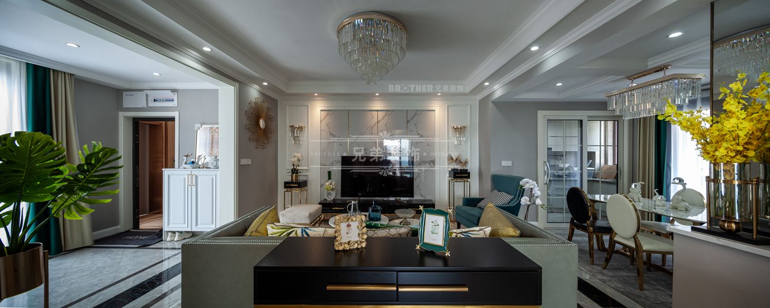 重庆恋湖学郡 125㎡现代轻奢风装修设计实景鉴赏-16