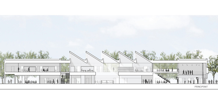 丹麦 Katrinedals 学校翻新融入城市，环保设计成社区活力中心-32
