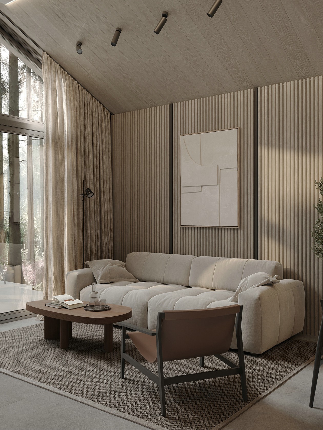 乌克兰原木风小空间公寓设计 超精致！-4