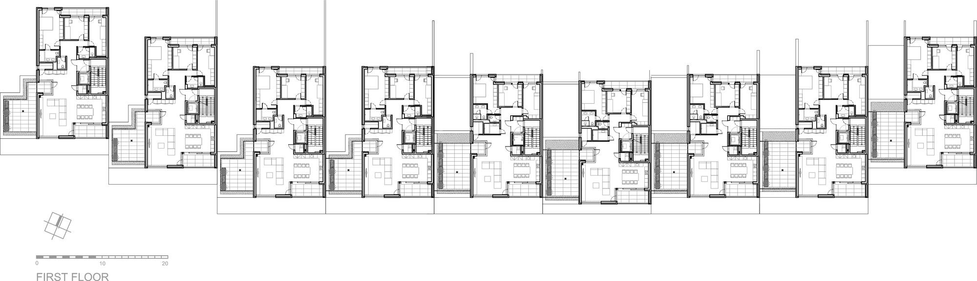 Roličky Houses · 融入环境的公寓建筑-27