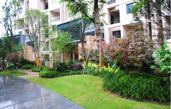 绿化设计中的地被放线手法与植物配置-79