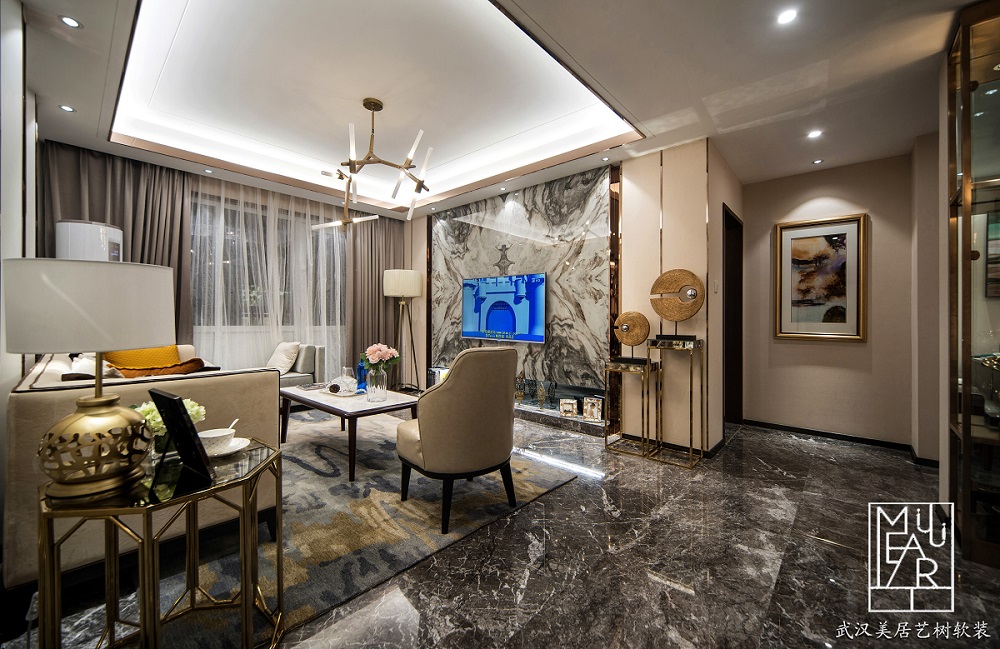 现代港式风格打造 100㎡优雅轻奢空间-21