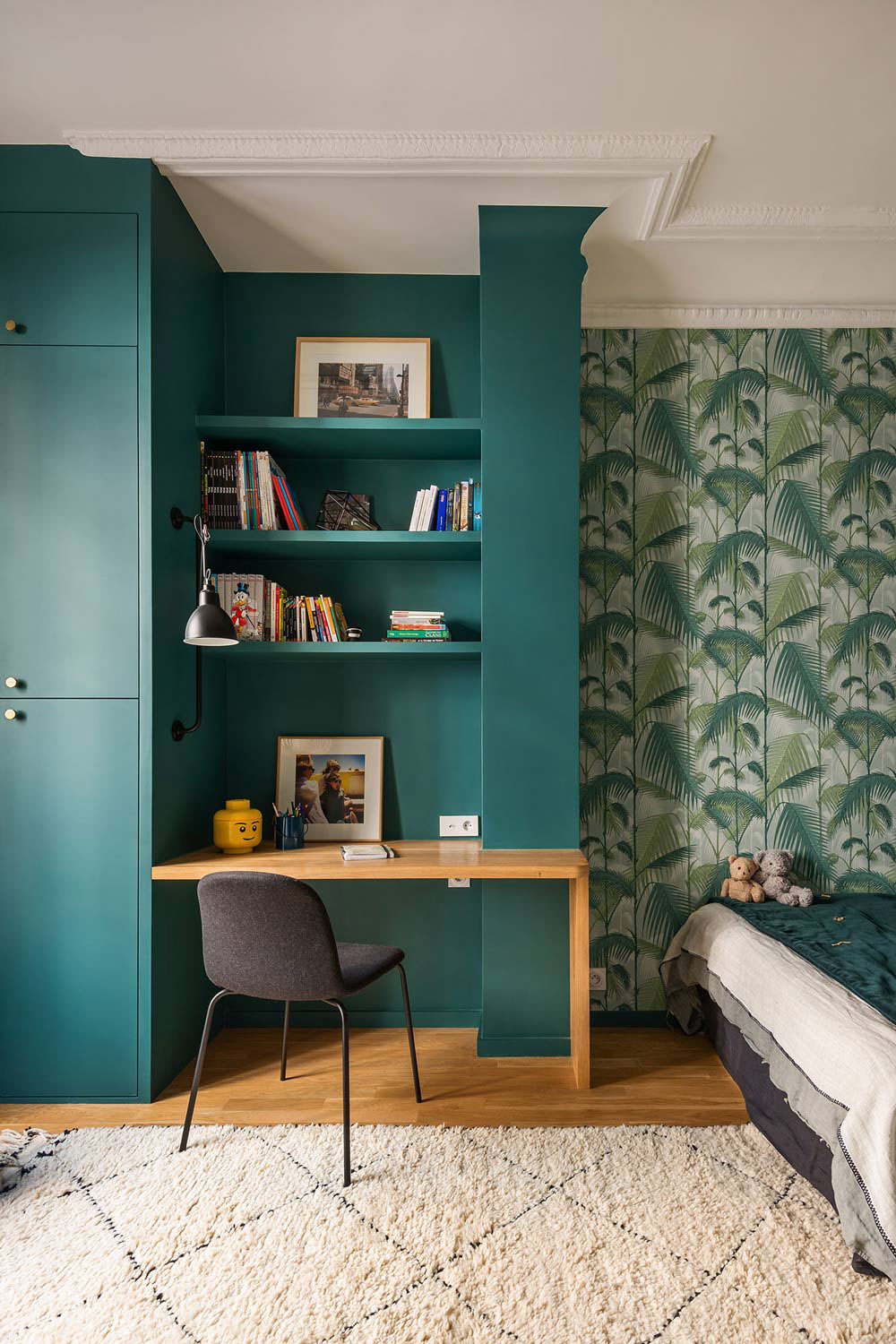 巴黎梦幻儿童房，异国风情壁纸成亮点-10