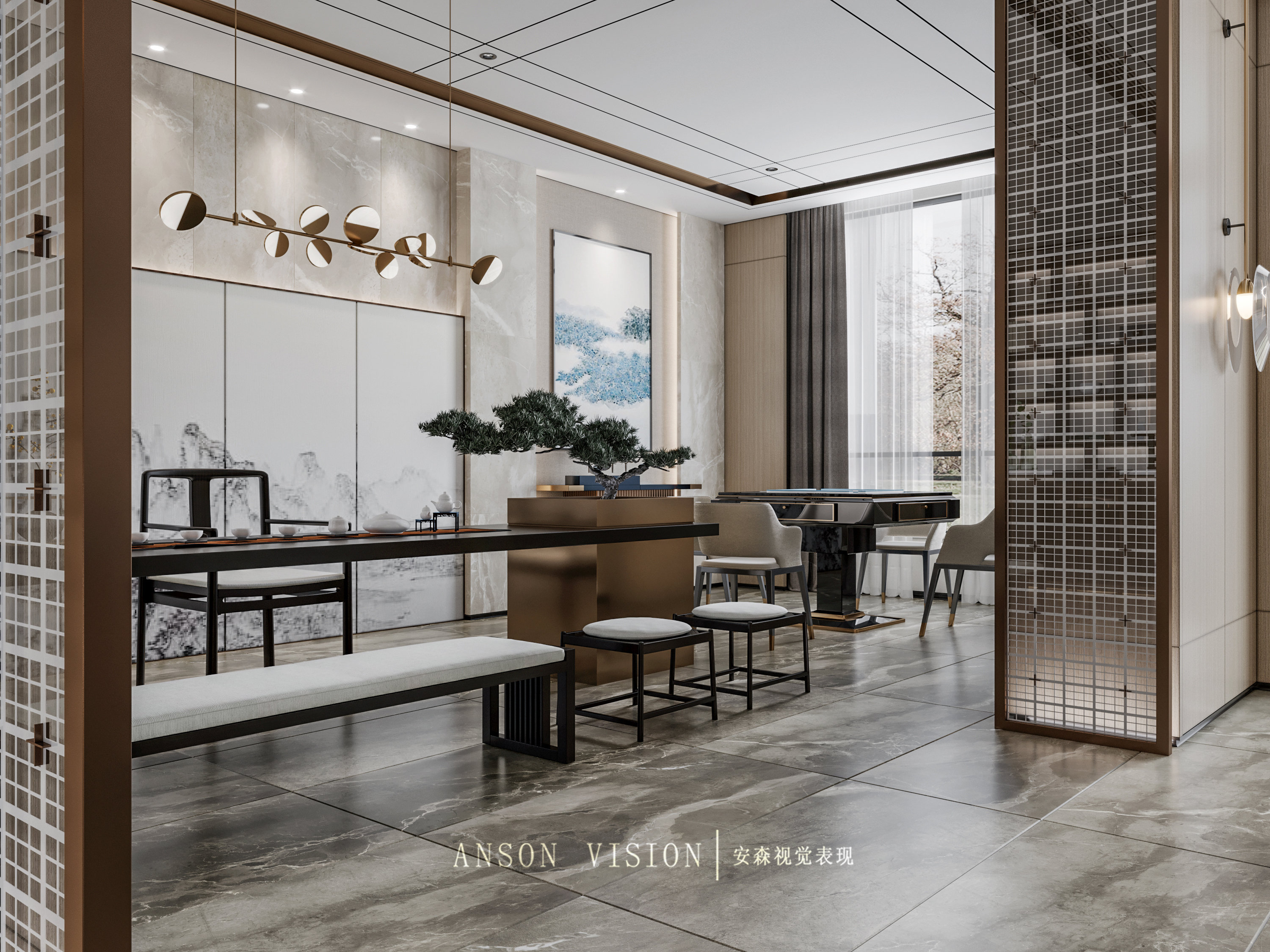 高山流水 新中式别墅-6