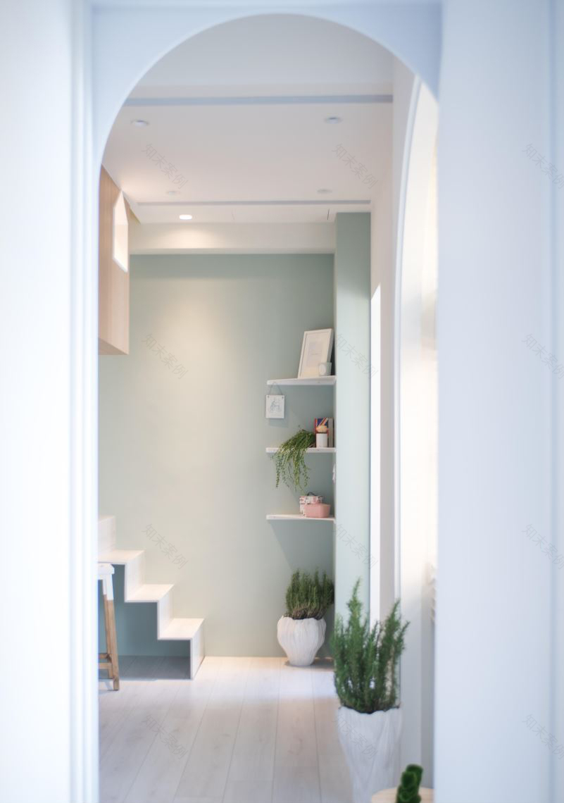 50㎡北欧风小户型楼中楼 晟角制作设计-20