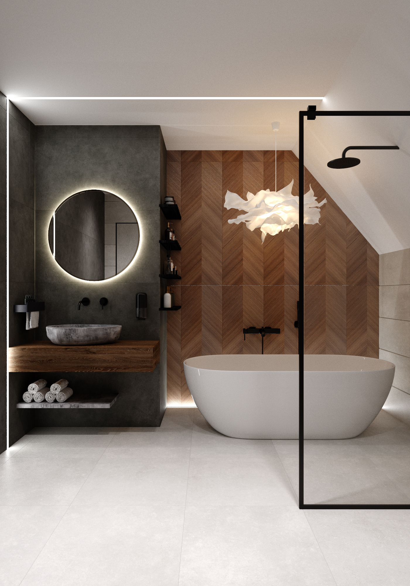 Bathroom for the cottage house near Kyiv (Ukraine)-5