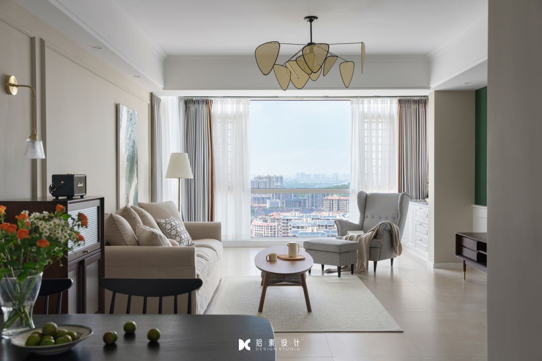 《Vintage Green》油画般现代文艺家居设计丨拾素設計-54