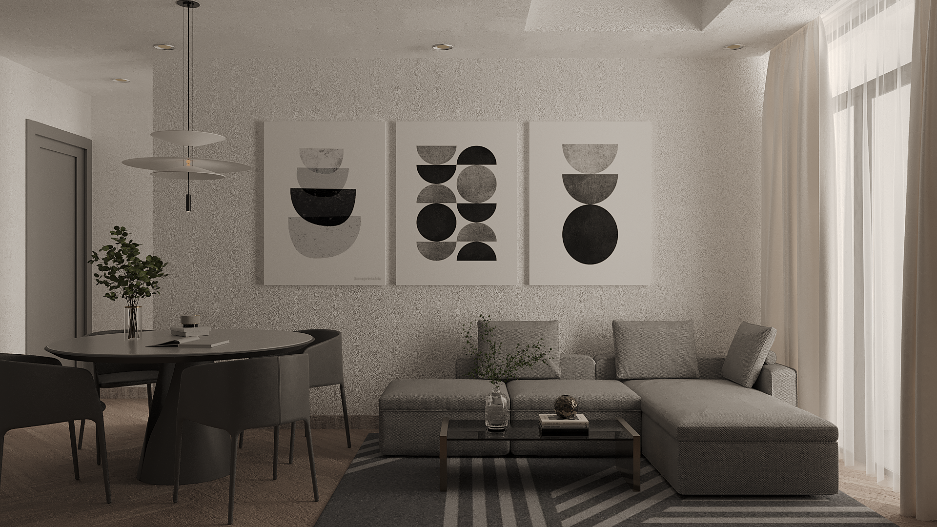 当代公寓客厅设计丨Quốc Bảo-6