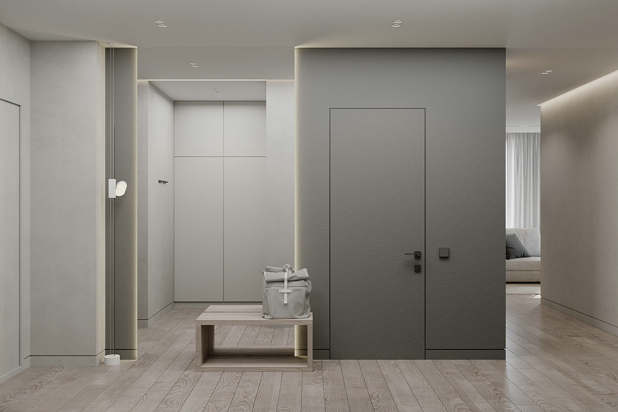 84㎡浅色系公寓设计-0