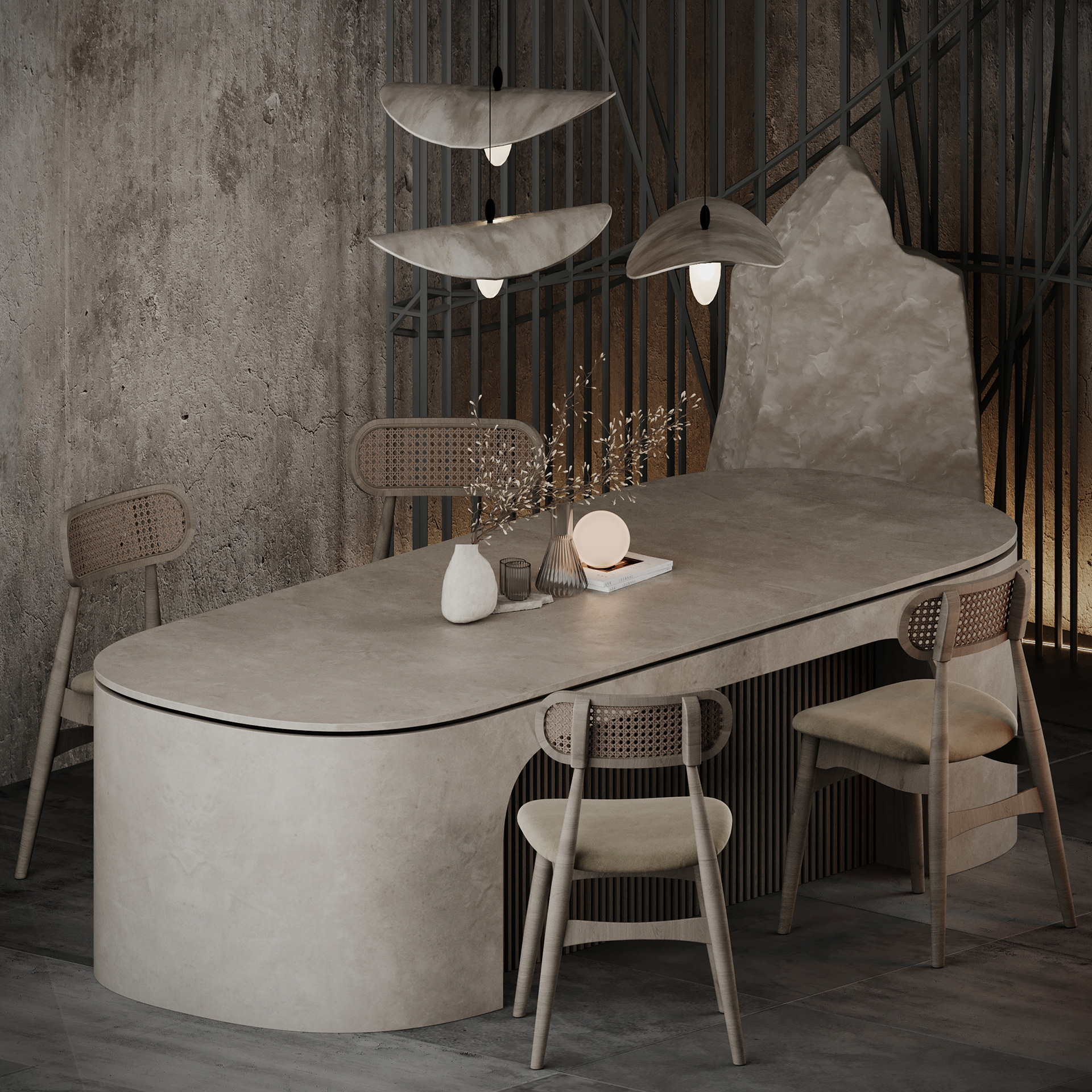 起居与开放式厨房-2