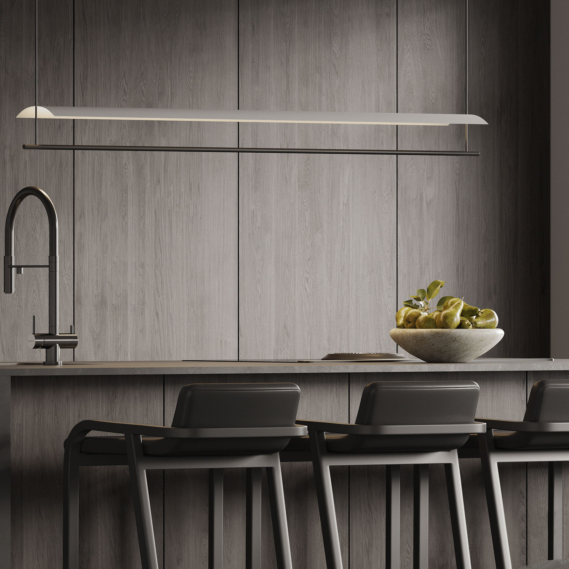 高级灰色系公寓设计 享受一片美好时光。-14