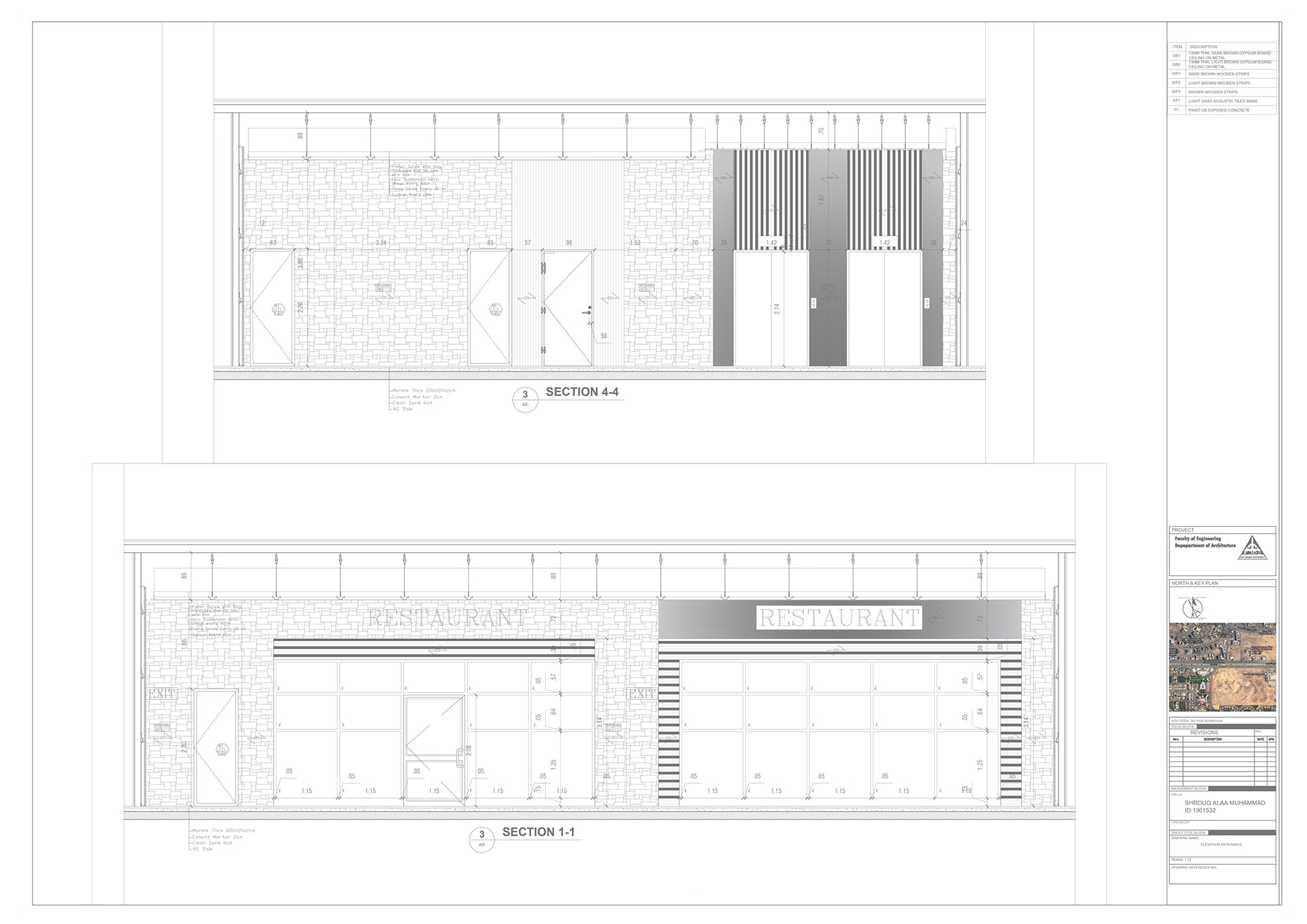 Strip Mall 执行图纸丨Ain Shams 大学工程学院建筑系-39