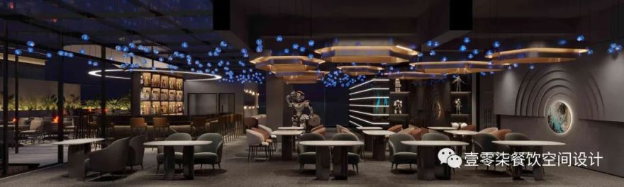 广州天台餐吧空中花园餐厅设计丨中国广州丨广州壹零柒餐饮设计公司-5