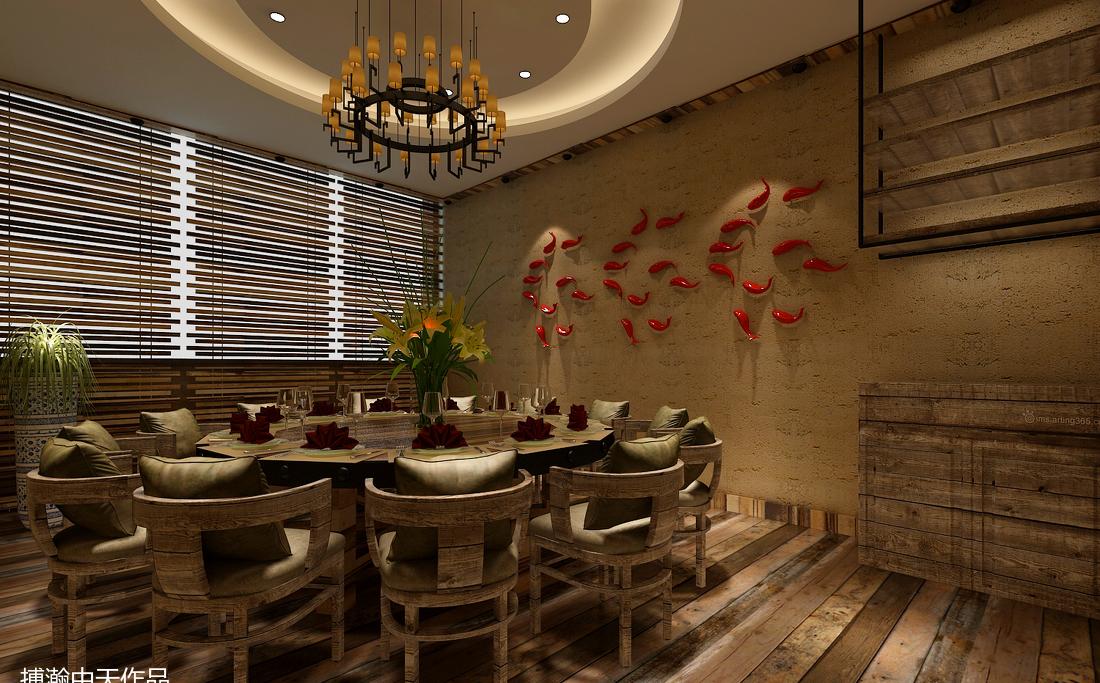 上海香逸江边渔乐餐厅室内设计-6