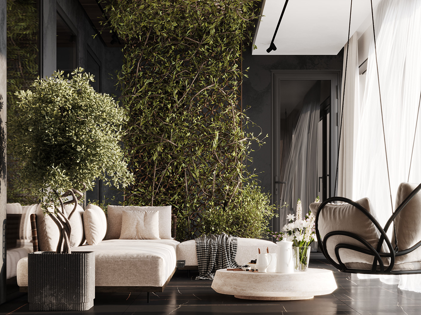 黑棕复古配色空间设计-23