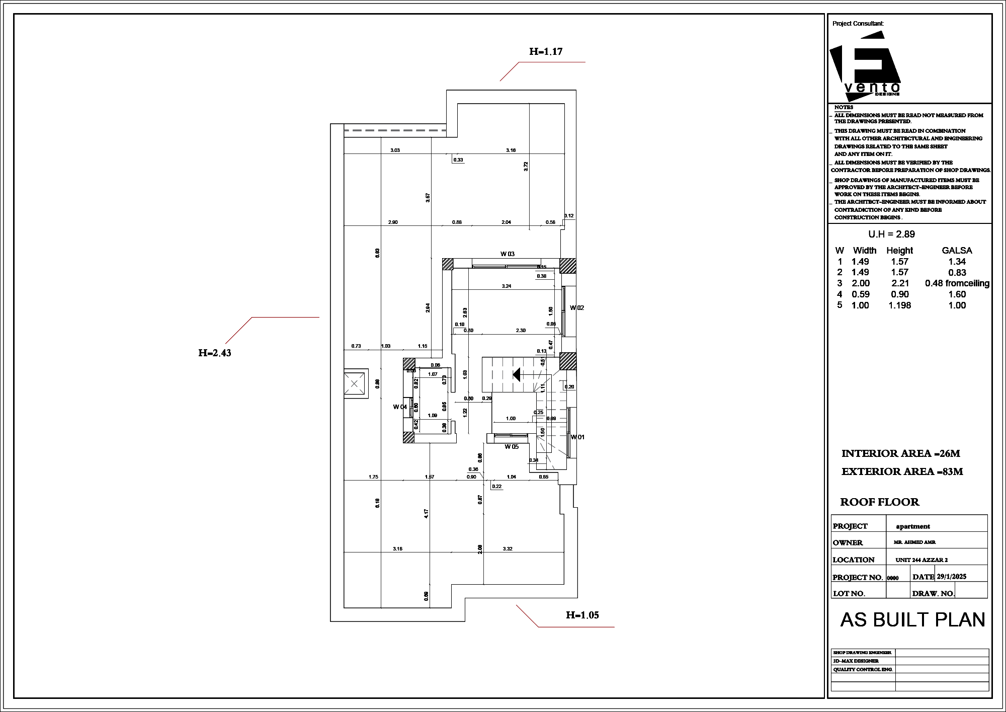 Apartment (Azzar 244) Roof floor-2