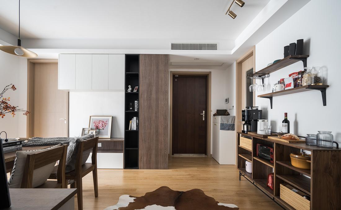 上海鸿鹄设计客餐厅一体超强储物设计丨中国上海-0