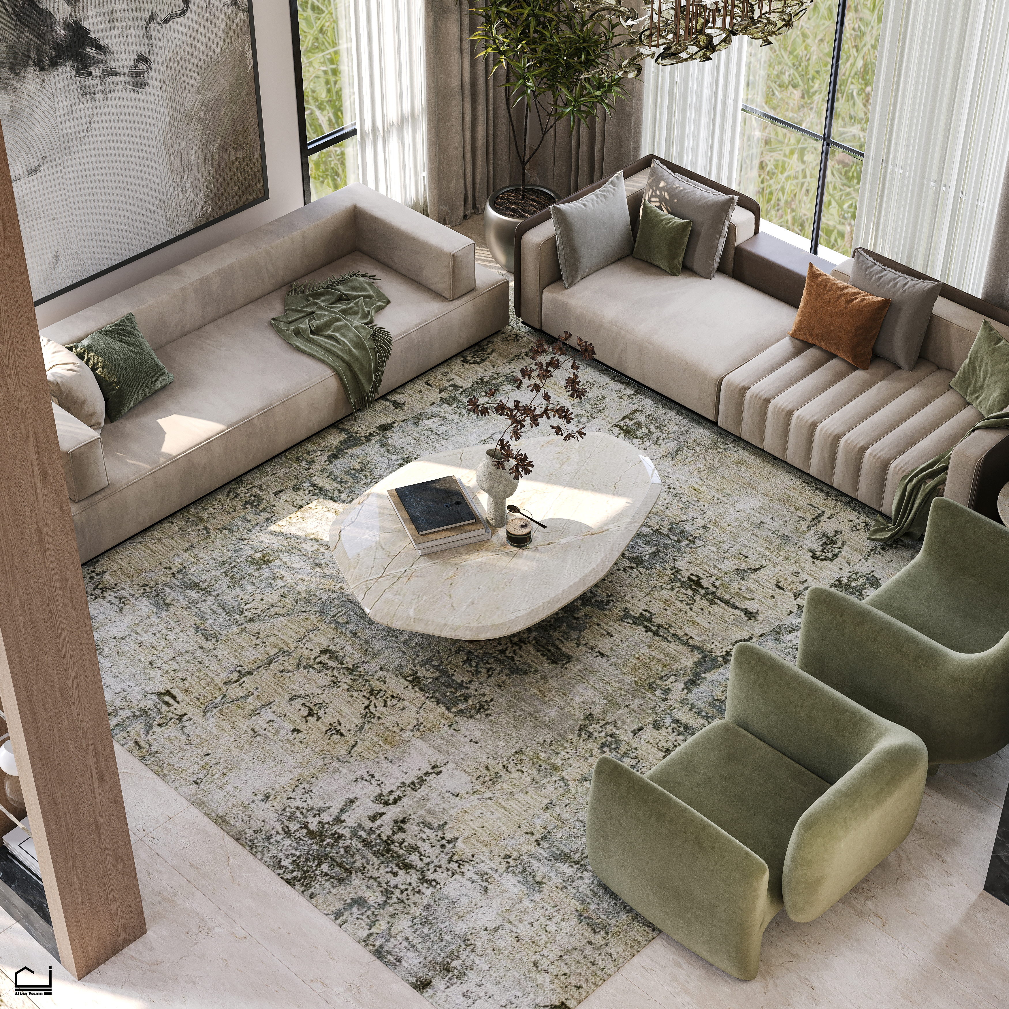 现代大厅丨阿联酋丨Aliaa Essam-17