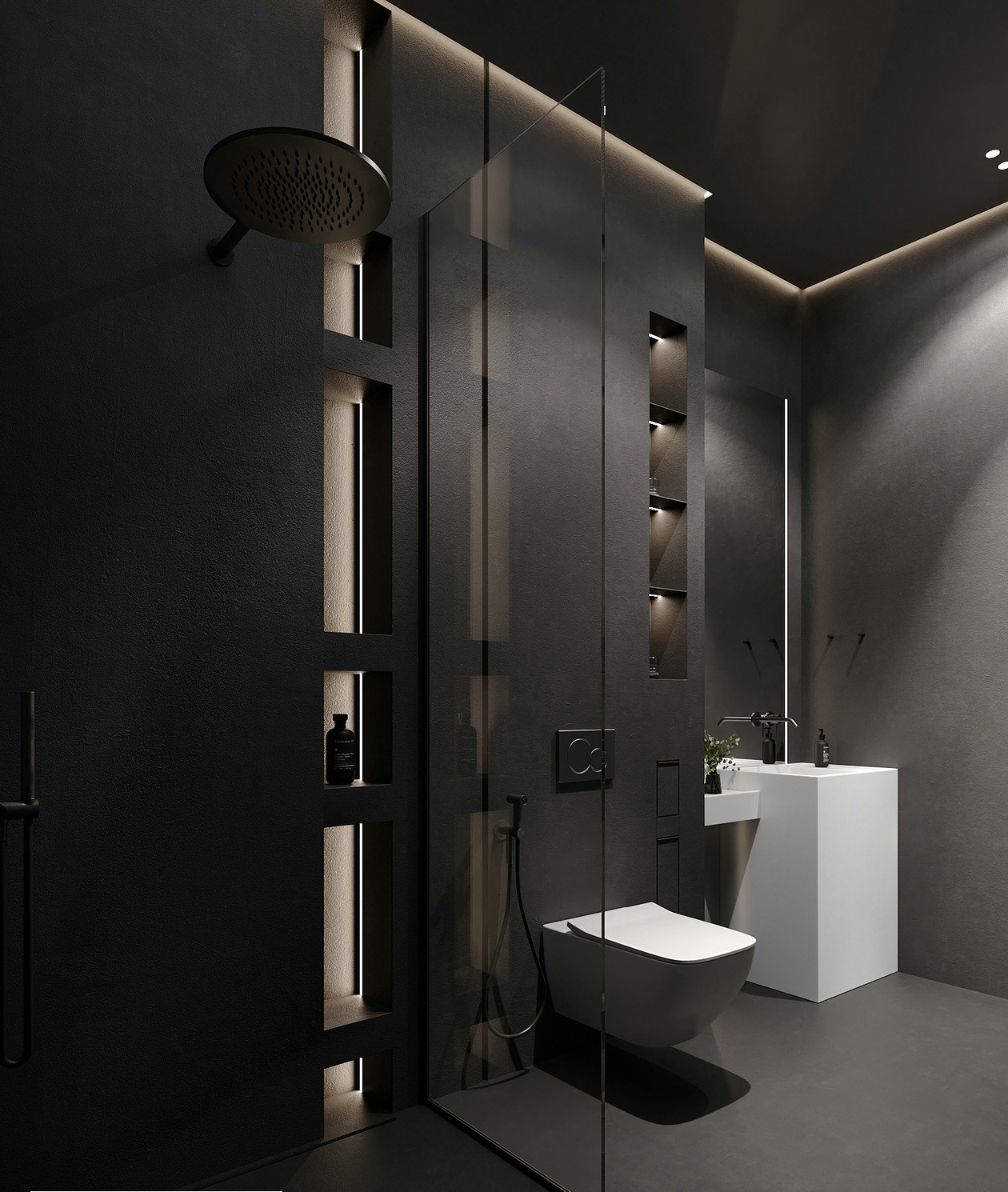 132㎡黑色系住宅设计-26