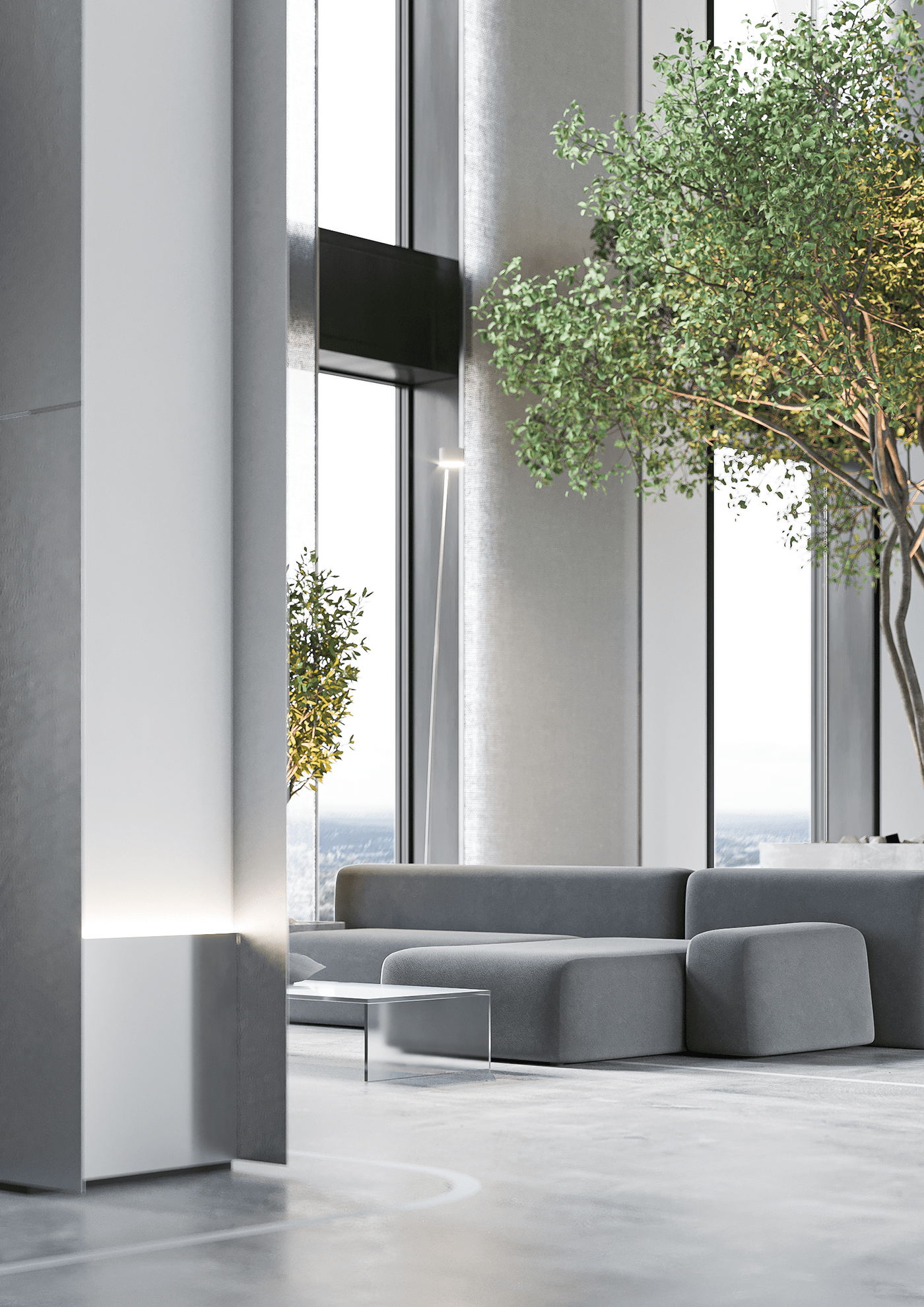 高级灰色系办公空间设计 超有氛围感！-17