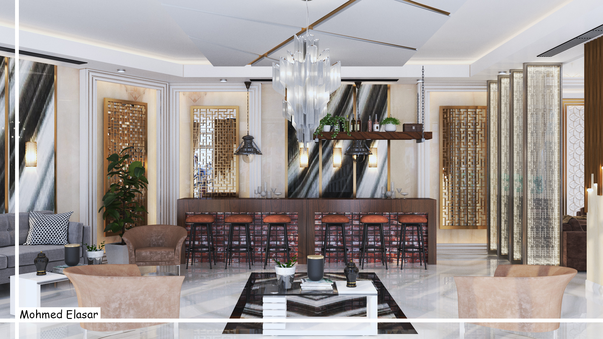 Modern Hotel 接待处设计-6