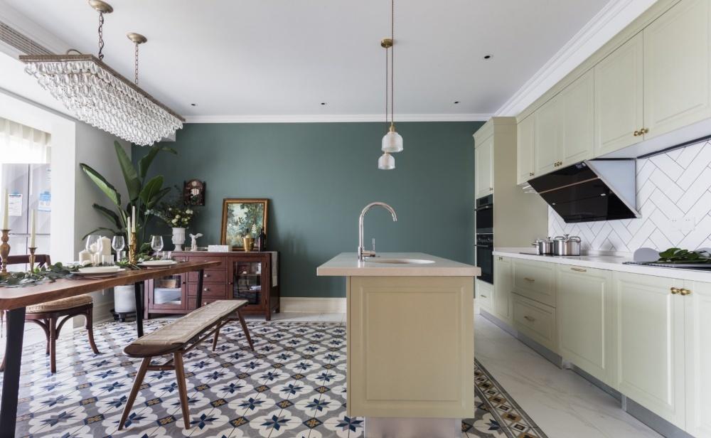 上海本墨设计丨平层丨70W打造218㎡超优雅美式乡村风大宅-54