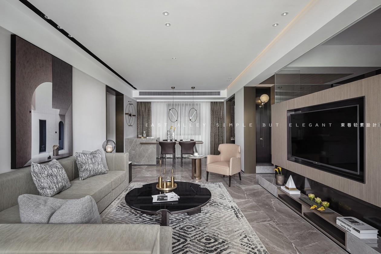 广西钦州灵山现代城样板间·东巷轻素打造光与影的世界-7