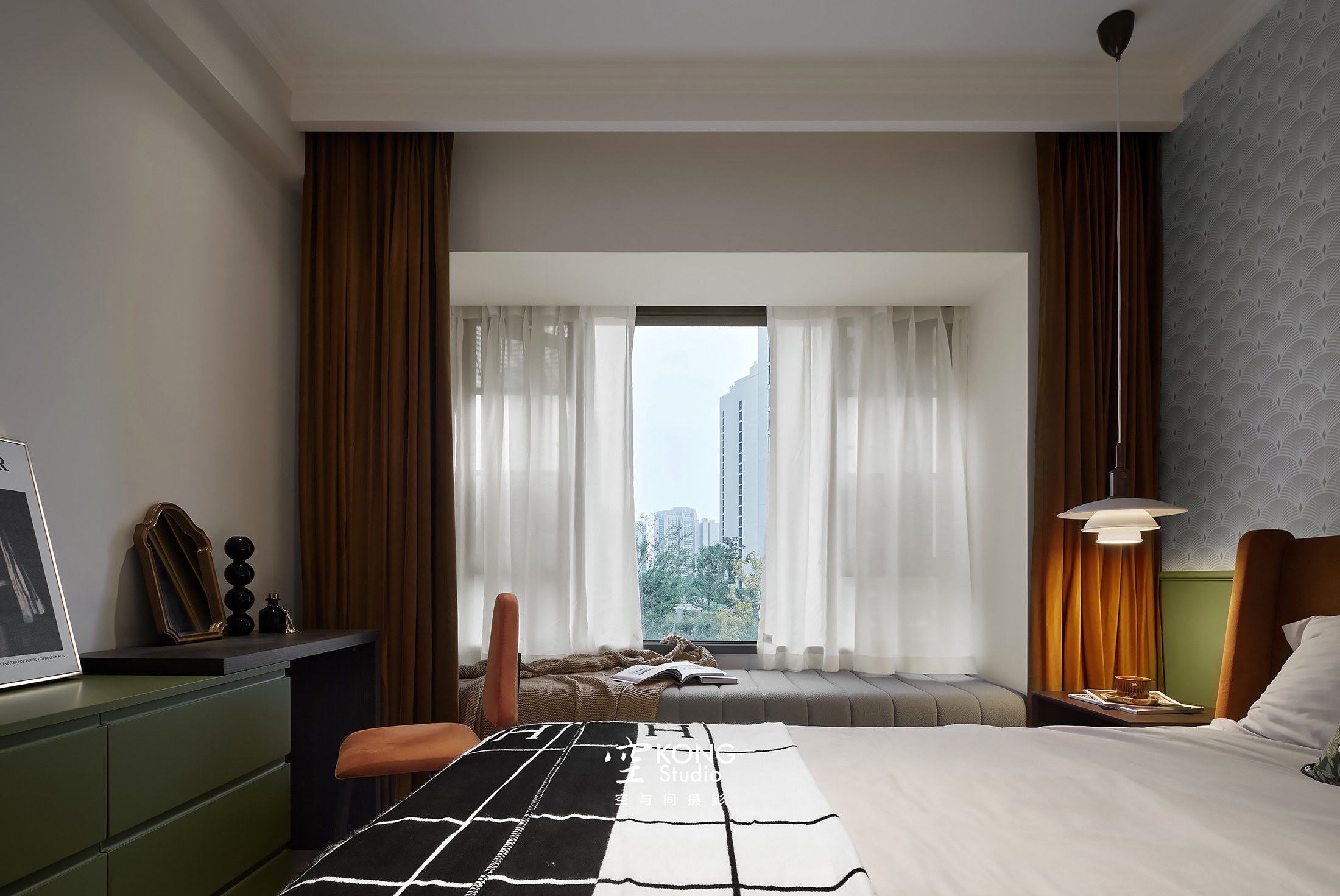 空与间摄影：105m²的轻法式复古，甜度刚刚好-11