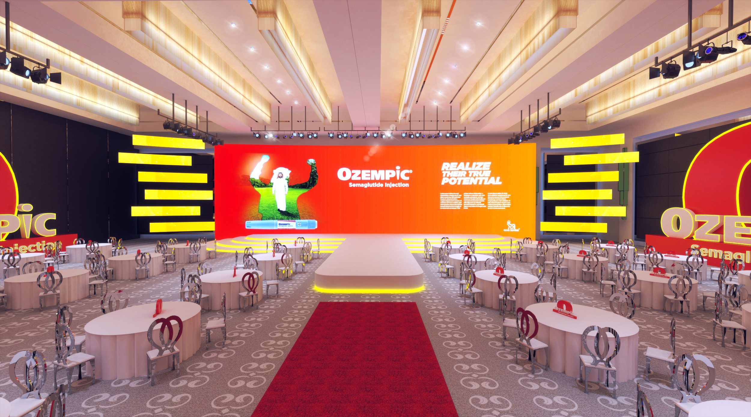 Ozempic Egypt - UAE - exhibition stand booth design-11